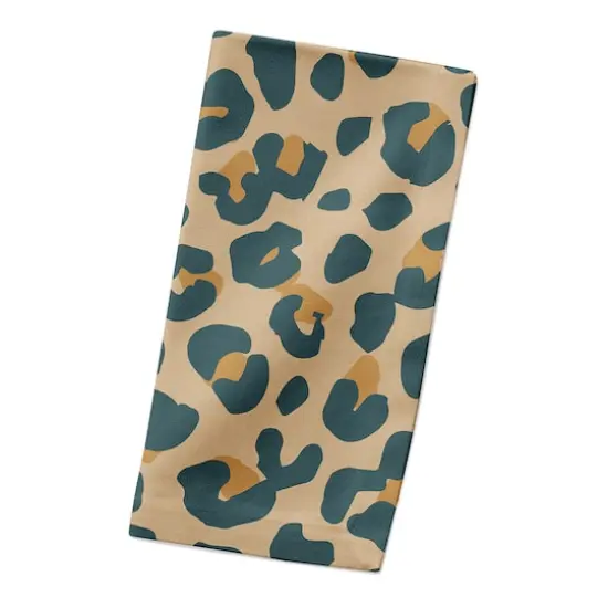 Leopard Cotton Twill Napkin Beige {3}