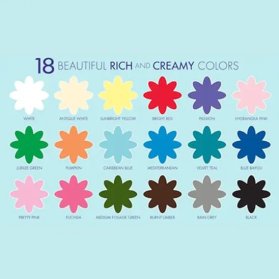 Delta Ceramcoat&reg; Top Colors 18 Color Acrylic Paint Set {4}