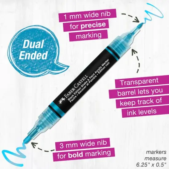 Faber-Castell&reg; Black Edition Metallic Colors Shake & Paint Markers {4}