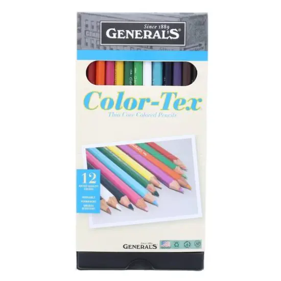 General's&reg; Color-Tex&reg; 12 Color Pencil Set {1}