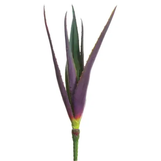 Soft Touch Purple & Green Narrow Spiky Agave Pick  {1}
