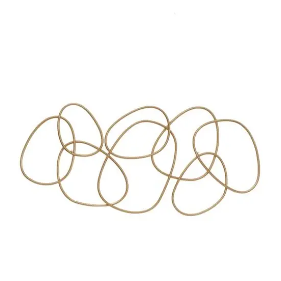 Gold Contemporary Abstract Wall Decor, 43" x 1" x 22" {5}