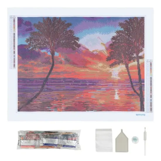 Sunset Palms Diamond Art Kit by Make Market&reg; {3}