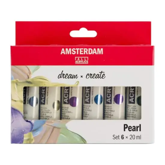 Amsterdam Standard Series 6 Color Pearl Acrylic Paint Set {6}
