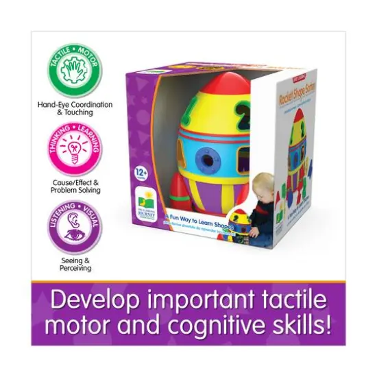 Early Learning - Rocket Shape Sorter {7}