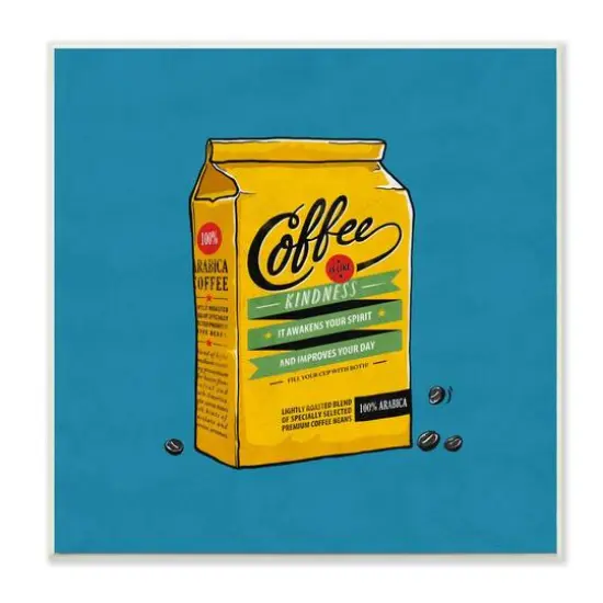 Stupell Industries Coffee Wisdom Wooden Wall Plaque {1}