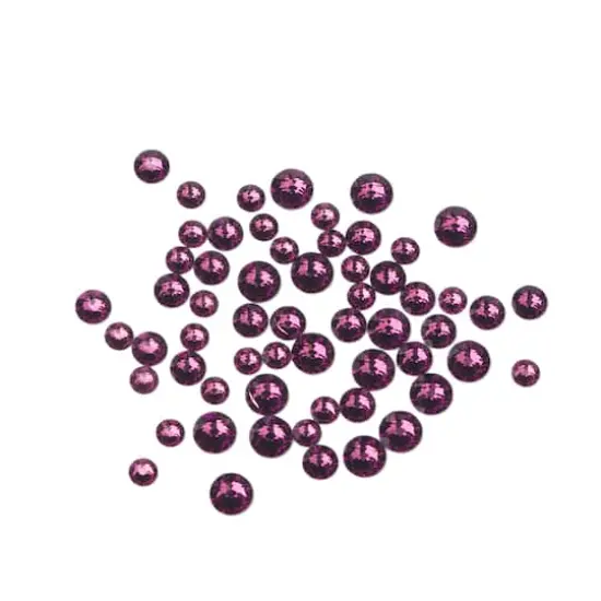 Round Flatback Austrian Crystals Mix by Bead Landing&trade;, 60ct. Amethyst {1}