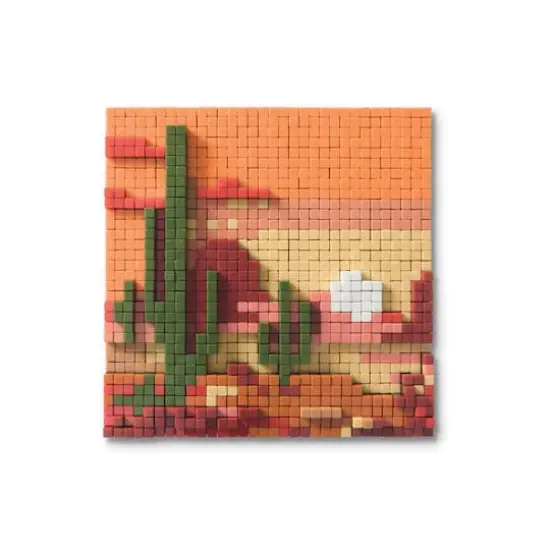 Desert Plants Pixelated Brick Art Kit by Make Market&reg; {5}