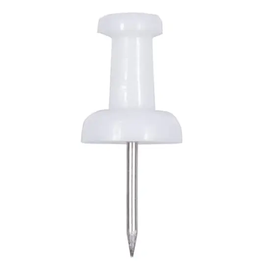 JAM Paper White Standard Push Pins, 2 Packs of 100 {3}