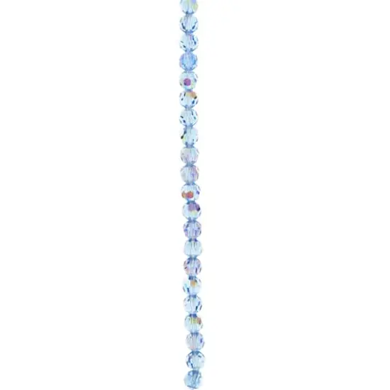 Preciosa Glass Crystal Round Beads, 6mm by Bead Landing&trade; Light Sapphire AB {4}