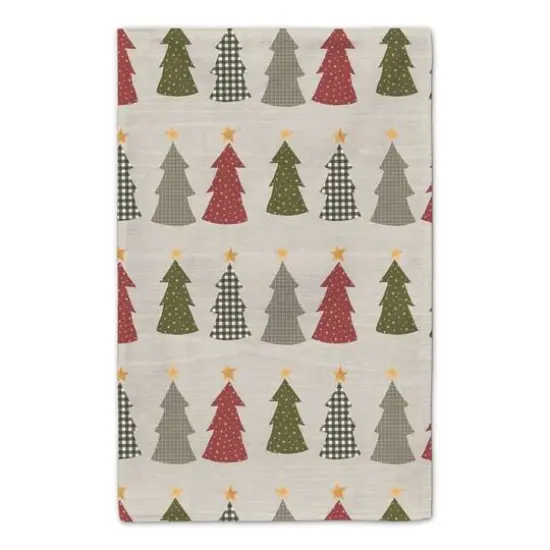 Sweater Weather Cream Tree Pattern Tea Towel Set {6}