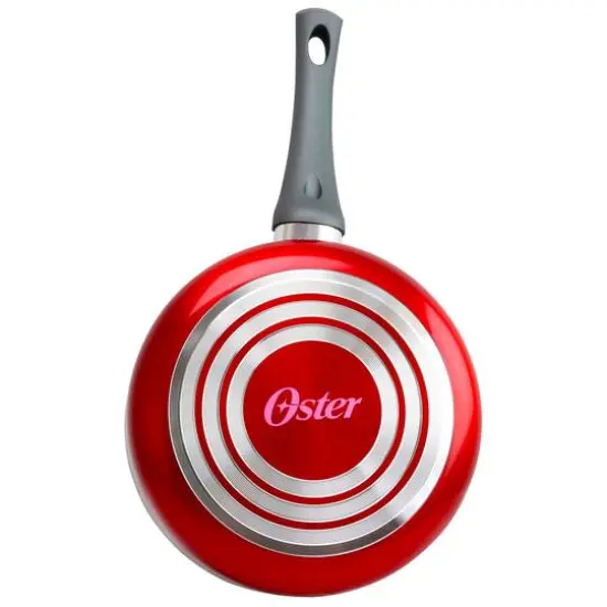 Oster Herscher 2.5qt. Red Aluminum Sauce Pan With Tempered Glass Lid {3}