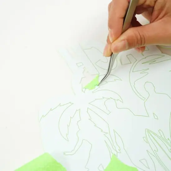 Glittery Heat Transfer Vinyl by Make Market&reg; Bright Green {5}