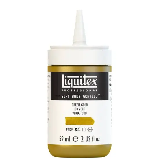 Liquitex® Professional Soft Body Acrylic Bottle, 2oz. Green Gold {9}
