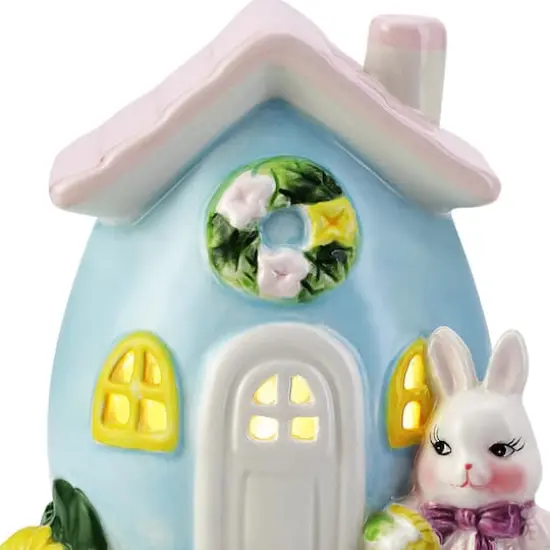 Mr. Cottontail 5" Ceramic Bunny Cottages Set {5}