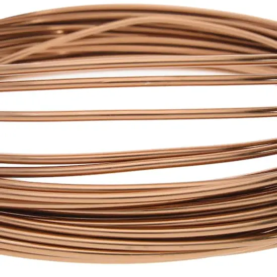 The Beadsmith&reg; 12 Gauge Colored Aluminum Wire Light Copper {6}