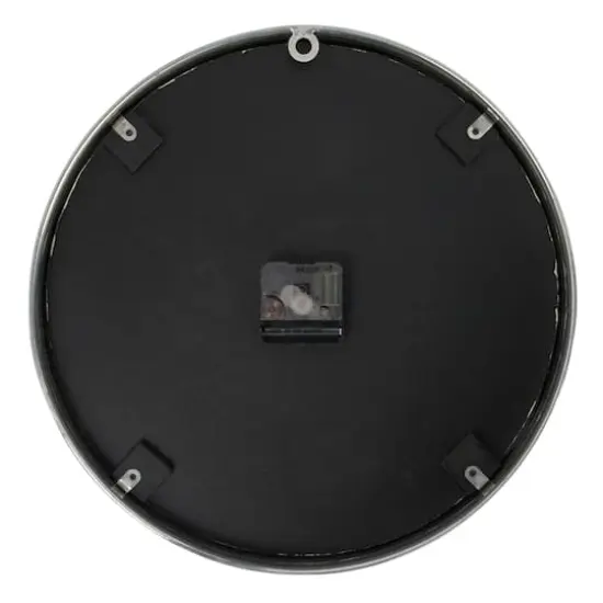 Hello Honey&reg; 14" Antique Nickel Finish Classic Round Metal Wall Clock {3}