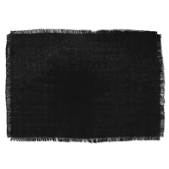 DII&reg; Black Jute Placemat (Set of 6) {6}