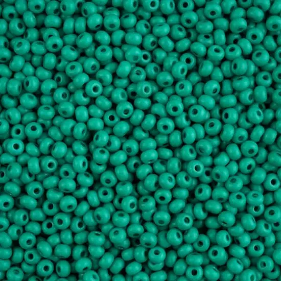 John Bead Terra Intensive 6/0 Czech Glass Seed Beads, 500g Dark Green Matte {1}
