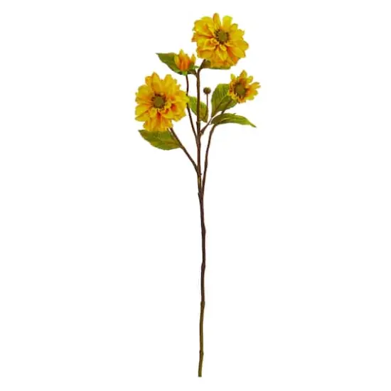30" Yellow Zinnia Stem, 6ct. {1}