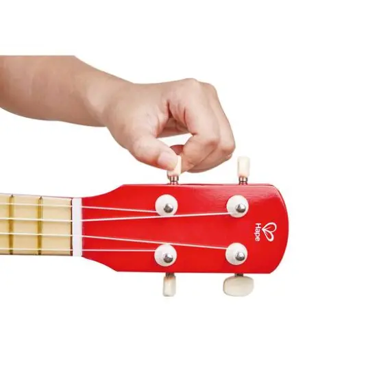 Hape 21" Red Dot Kid's Wooden Toy Ukulele {5}