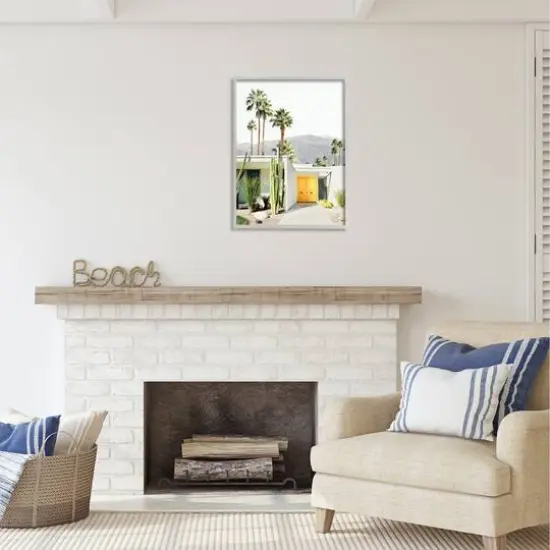Stupell Industries Palm Springs House Photography Framed Giclee Art Gray {3}