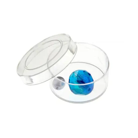 John Bead Mini Clear Plastic Round Containers, 12ct. {3}