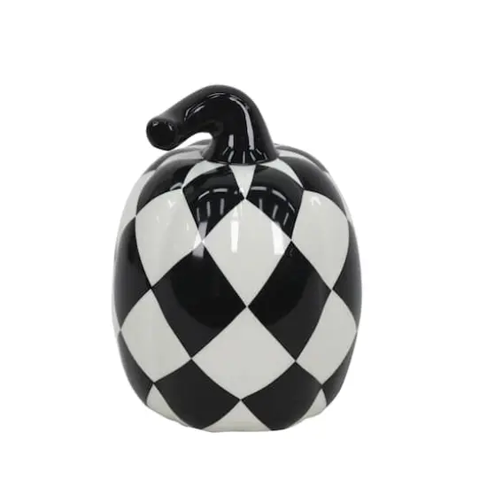 Black & White Harlequin Pumpkin Tabletop D&eacute;cor by Ashland&reg; {1}