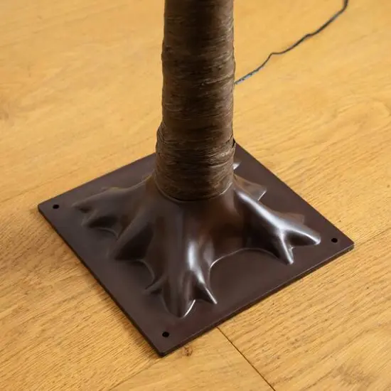 5ft. Pre-Lit Minimalist Autumn Maple Artificial Fall Tree with 96 LED Warm White & Orange Pumpkin Shaped Lights {6}