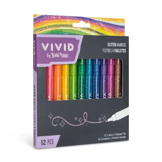 VIVID by Brea Reese&reg; Glitter Markers Set {7}