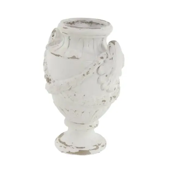 White Fiberglass Farmhouse Vase, 18" x 11" x 11" {4}