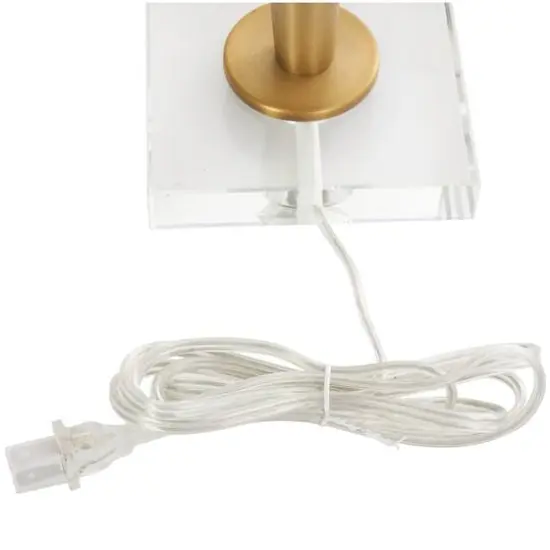 2ft. Gold Metal Inverted Cone Shaped Accent Lamp {10}