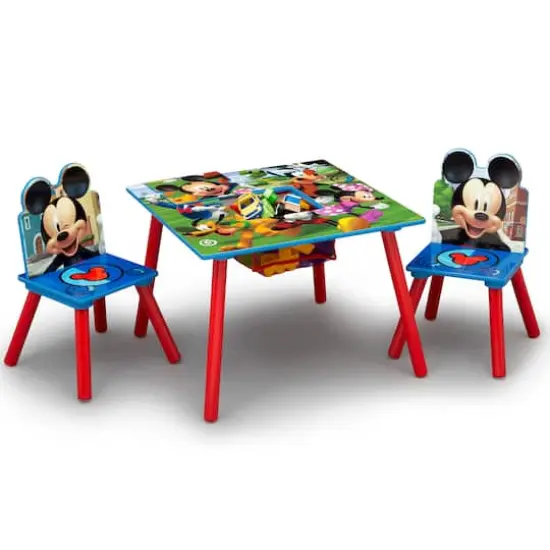 Disney&reg; Mickey Mouse Kids Table & Chair Set with Storage {5}