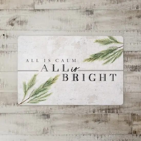 All Is Bright 27x18 Floor Mat {3}