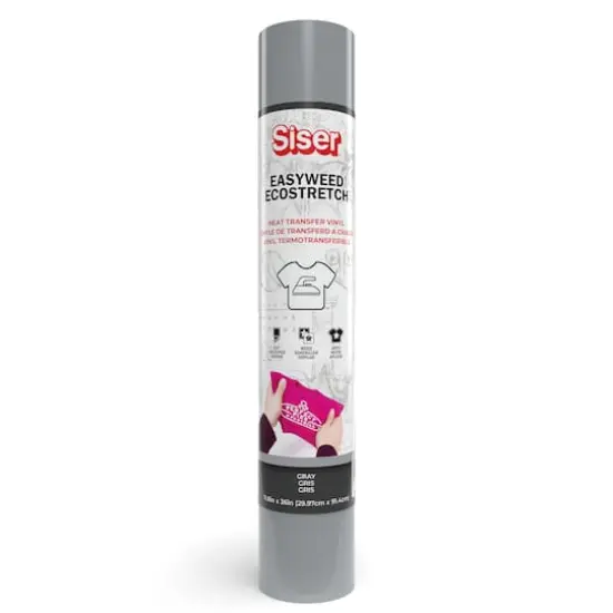 Siser&reg; EasyWeed&reg; EcoStretch&trade; Heat Transfer Vinyl, 36" Gray {1}