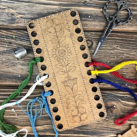 Wonderland Crafts Floral Numbered Embroidery Thread Organizer {7}