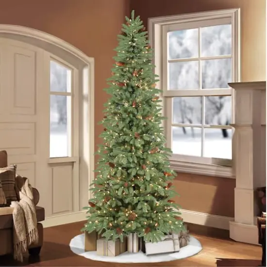 7.5ft. Pre-Lit Slim Montville Spruce Artificial Christmas Tree, Clear Lights {7}
