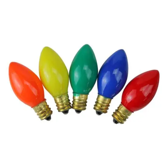 Multicolor Opaque C7 Incandescent Replacement Bulbs, 25ct. {1}