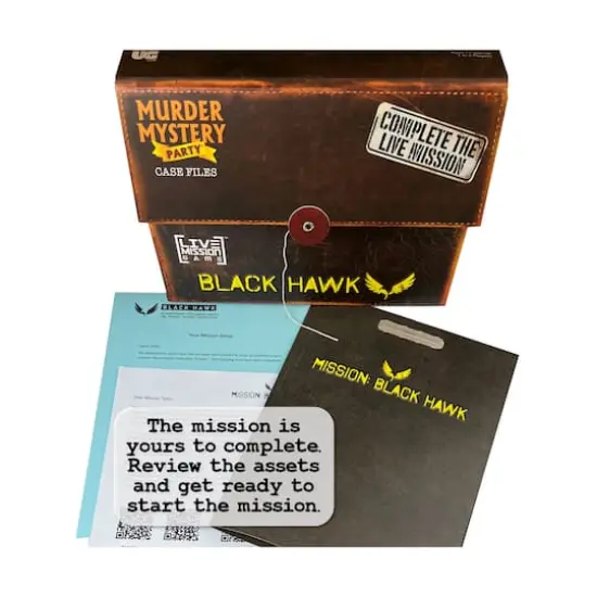 Murder Mystery Party Case Files: Black Hawk Live Mission Game {5}