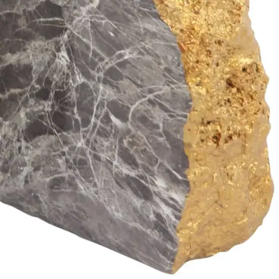 CosmoLiving by Cosmopolitan 7" Gray Glam Stone Bookends, 2ct. {4}