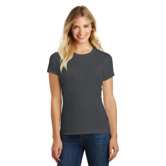 District&reg; Women's Perfect BlendTee Heathered Charcoal {4}
