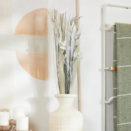 40" Gray Dried Plant Floral Bouquet Branch Natural Foliage with Grass Stems {3}