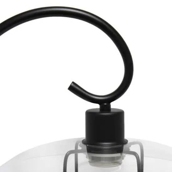 Lalia Home Modern Metal Scroll Table Lamp Black {8}
