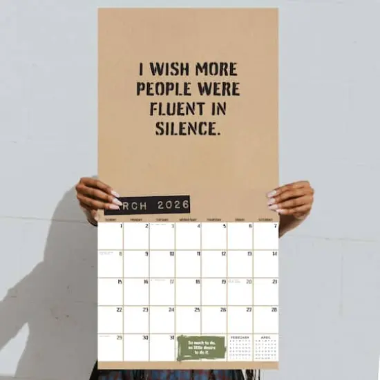 2026 Anti-Affirmations Wall Calendar {5}