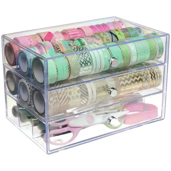 Deflecto&reg; Clear Washi Tape Storage Cube {6}