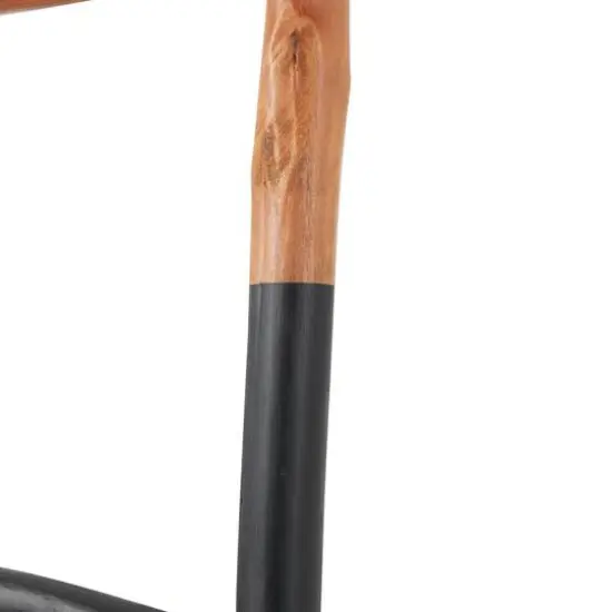 6ft. Handmade Slanted Wood Ladder Black and Brown {6}