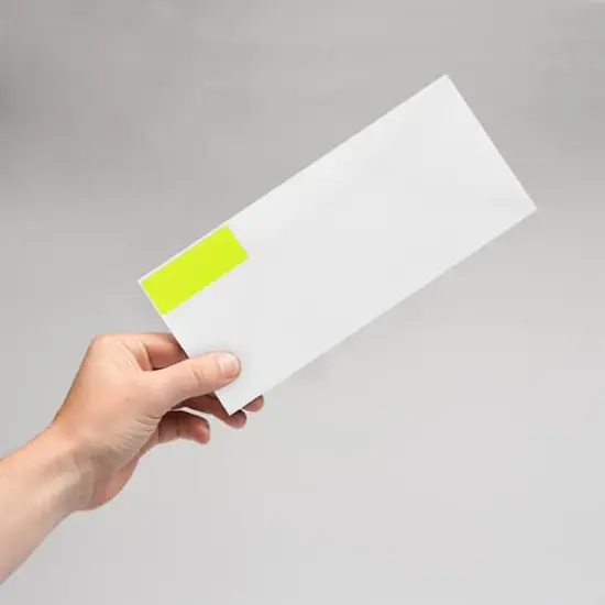 JAM Paper Standard Mailing Return Address Labels Neon Yellow {7}