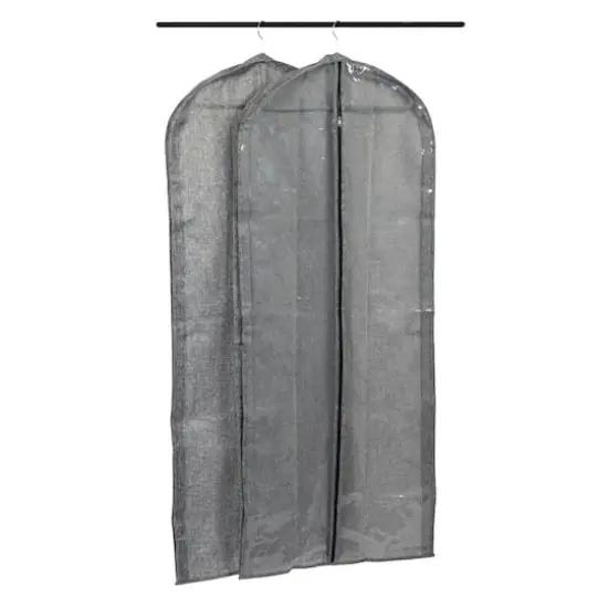 Household Essentials Hanging Garment Storage Bag, 2ct. Graphite {1}
