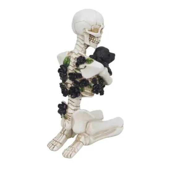 8.5" Skeleton Hugging a Dog Tabletop D&eacute;cor by Ashland&reg; {3}
