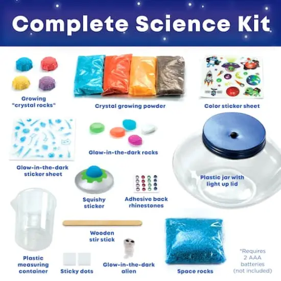 Creativity for Kids Crystal Space Terrarium Kit {3}